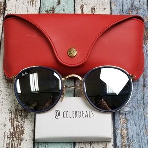 Ray Ban RB3517 Round Folding Unisex Sungl./VIE518